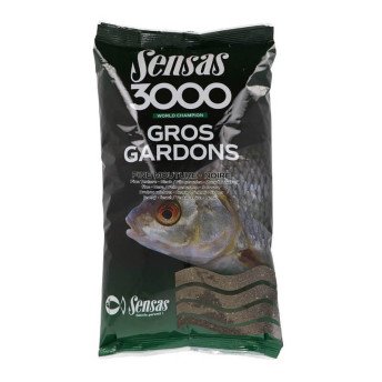 Sensas jaukas 3000 Gros Gardons Fine Texture Black 1 kg
