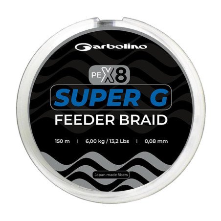 Garbolino Super G PEx8 150 m – pintas valas feeder žūklei