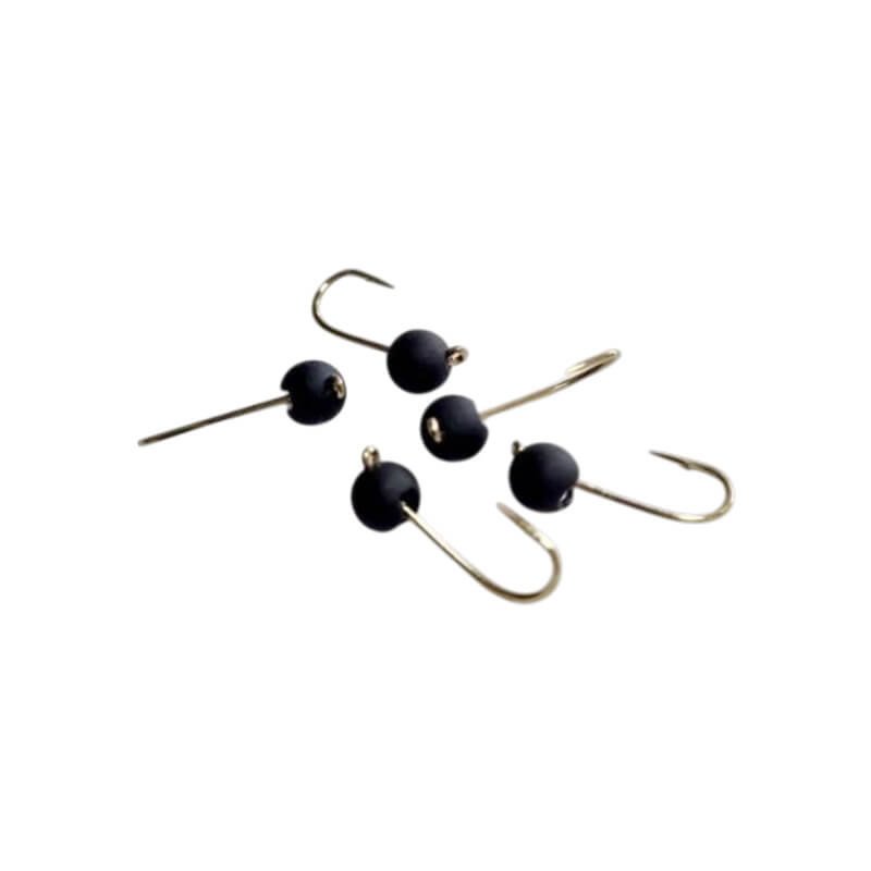 Volframinės avižėlės Nano Jig Matt Black Nr. 14 – 5 vnt.